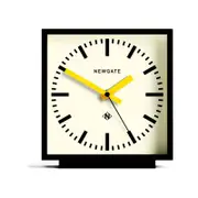 Newgate Amp Mantel Clock Black With Yellow Hands