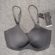 New with Tag Natori All Day Bare Bra in Dark Gray Size 32DD