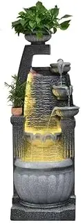 Garden Water Fountain Outdoor Water Fountain Household Feng Shui Decoration Circulating Water Attracting Wealth Floor Decoration Outdoor Water Fountain for Garden