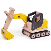 Tidlo Wooden Digger - Construction Vehicles