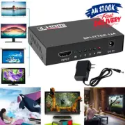 1 In 4 1080p Splitter V1.4 Foxtel DVD HDMI Amplifier 3D Duplicator HD