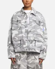 [LOITER] Loiter Combat Utility Jacket Snow Camo - Size 3XL 3XL Snow Camo