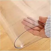 Clear Tablecloth Protector 50x50cm, Tablecover Waterproof PVC, Wipeable Table Cover, Rectangular Clear Table Cover Protector, Anti-Scratch, Oilproof, Easy Clean