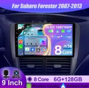 Head Unit Android 14 For Subaru Forester 2007-13 Car Stereo GPS DAB+HDMI 4G QLED