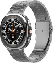 Synsing Titanium Band for Samsung Galaxy Watch 7 Ultra, No Gap Watchband with Integrated Buckle Strap Replacement Accessory for Galaxy Watch Ultra 47mm (2024)