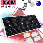 12V 380W 350W Solar Panel Kit Mono Home Caravan Camping Power Charging Battery