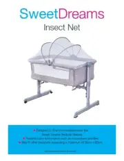 Sweet Dreams Bedside Sleeper Insect Net in White