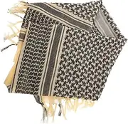 [Abaodam] Cotton Fan Scarf Warm Thicker Arab Style Headwrap Men's Women's Unisex Scarf