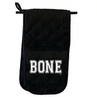 Bone - Novelty Gift Double Mitt Oven Gloves Double Kitchen Chef BBQ Mitts