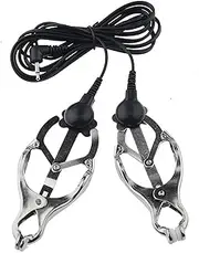 DRTBAC Sex Nipple Clamps, SM Bondage Clitoris/Nipple/Breast Clamps, rust massager nipple clamps sex toys for women(Black Schwarz)