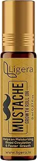 Ligera Moustache Growth Oil Roll-On- 8 ml| Faster Beard and Mustache Growth For Men| Benefits of 6 Essentials Oil (Pack Of 1)