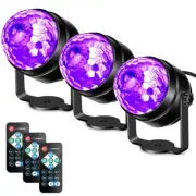 Black Light for Glow Party, 6W UV LED Disco Ball Strobe Lights for Dark Party...