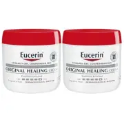 Eucerin Original Healing Cream, Fragrance Free Body Cream for Dry Skin, 2 Pack o