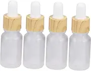4pcs Portable Travel Essential Oil Bottles Refillable Glass Dropper Bottles for Easy Use and Control Durable Lightweight for Go Applications