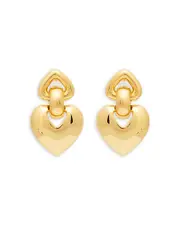 Kenneth Jay Lane Double Heart Drop Earrings, 2L