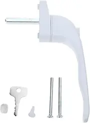 Window Handles， UPVC White Universal Window Handle for Key Locking for Double Glazing