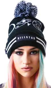 [Killstar] Symbol Pom Pom Beanie
