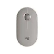 Logitech Pebble M350 Modern, Slim, Silent Wireless and Bluetooth Mouse - Sand
