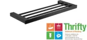 Matt Black Towel Rack 600mm