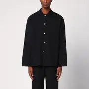 [Tekla] Black pyjama shirt M Black