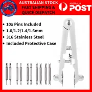 Watchmaker Spring Bar Tool with 10 x Tips Bergeon Replacement 6825/7825 AU STOCK