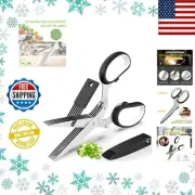 Professional Herb Shears Set - Anti-Rust Stainless Steel, Non-Slip Handle