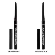 NEW Avon Glimmerstick Retractable Eyeliner - Brown Black 0.28 g / Set of 2