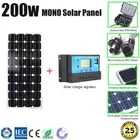 12V 200W MONO SOLAR PANEL + 20A SOLAR CHARGE REGULATOR CARAVAN BATTERY 200WATT