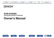 Denon AVR-X4400H Receiver Owners Manual