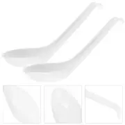 6pcs Soup Spoons Non-slip Spoons Japanese Ramen Spoons for Noodles Rice Oatmeal