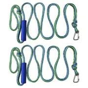 Shaddock Fishing PWC Boat Docking Lines,2 Pack Tow Rope with Clip and Loop He...