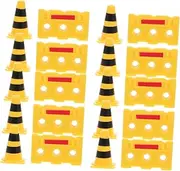 Abaodam 1 Set Cognitive Traffic Cones Mini Traffic Cones Plastic