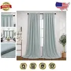 Breezy 108” Mint Green Rod Pocket Curtains - Perfect for Lake House Decor