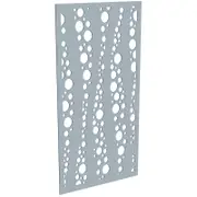 ProtectorAl 300-1200w x 1201-2400h Silver Matt/Gloss White Bubbles Unframed Composite Deco Panel