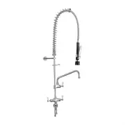 3monkeez Hob Mounted Pre-Rinse Tap with 305mm Pot Filler Black PAS-CG165