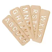 Eco-friendly Letter Stencils for Painting & DIY Crafts, 1” Alphabet |Woodpeckers