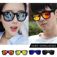 在飛比找momo購物網優惠-【SUNS】抗UV太陽眼鏡 男女款時尚大框質感墨鏡 水銀鏡面