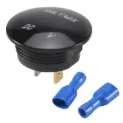 5V-25V DC Voltmeter LED Digital Display Panel Mounted Round Car Motorcycle8739