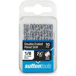 SUTTON 1/8inch x 54mm HSS Double-Ended Panel Drill Bit - 10 Piece D1340318