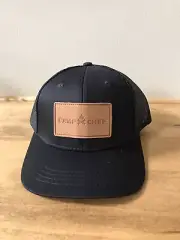 Camp Chef Badge Logo Hat Black Trucker Hat Snap Back Adjustable New !!!! Cooking