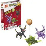 MEGA Pokemon Building Toy Kit Umbreon & Espeon with 2 Action Figures