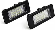 Wivplex 2pcs 24LED License Plate Number Light, for BMW, E90 M3 E92 E70 E39 F30 E60 E61 E93 Car Products License Plate Lights Car Number Plate Light