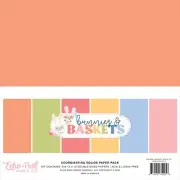 Echo Park Solids Collection Kit 12"X12"-Bunnies And Baskets - 3 Pack