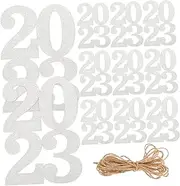 GARIOUANS 48Pcs 2023 Glitter Graduation Tags Double Sided Congrats Decor for Year Party Table Centerpieces Safe Material Fun and Bright Decoration for Celebrations