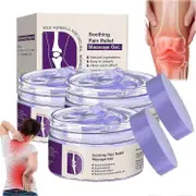 Pain Gel Purple Gel For Activities Throughout The Body, Soothes Knees, Lumbar, Neck, Hands And Feet 3 Pack