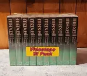 MAXELL PREMIUM T-160 VHS VIDEOTAPES 10-PACK NEW FACTORY SEALED