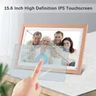 EU Plug 15.6in Large WiFi Digital Photo Frame Digital Picture Frame Wall M