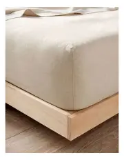 [Linen House] Nimes Fitted Sheet in Natural