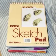Marseilles Studios - 100 Sheet Sketch Pad - 9" x 12" - Acid Free - 50lb 74g/m²