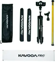 KAVOOA PRO Golf Swing Trainer 360 Degree Alignment Sticks, Tripod & Phone Holder